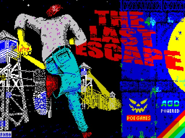 Escape title screen for ZX Spectrum
